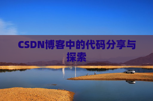 CSDN博客中的代码分享与探索